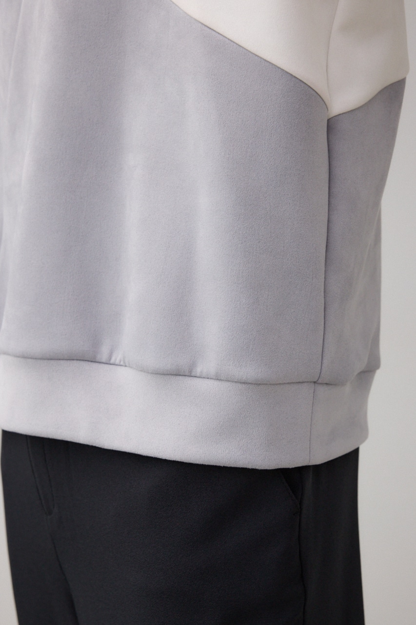 AZUL BY MOUSSY | フェイクスウェードパネル切替トップス