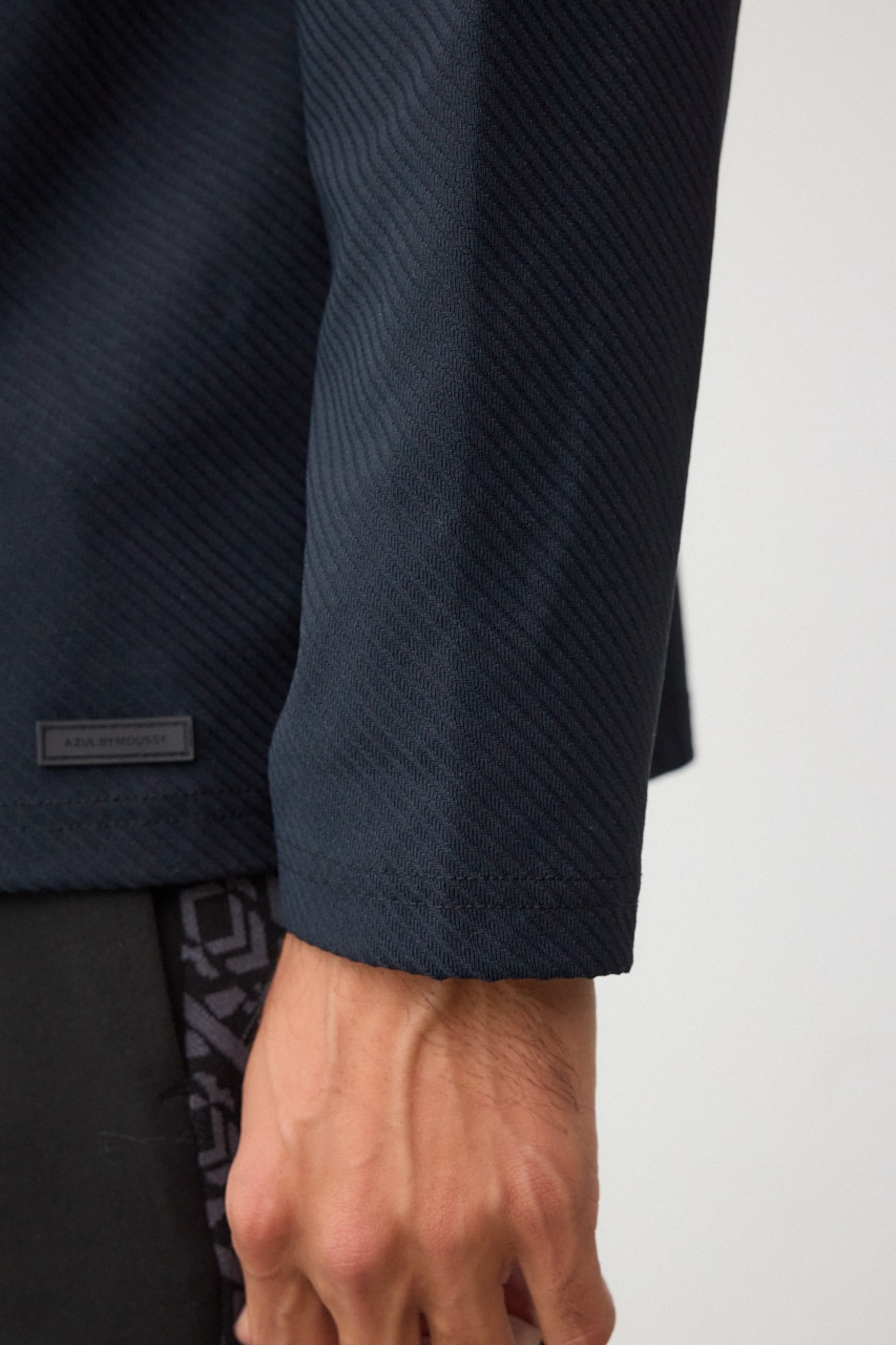 スウィッチングリンクスジャガードTシャツ BLK M