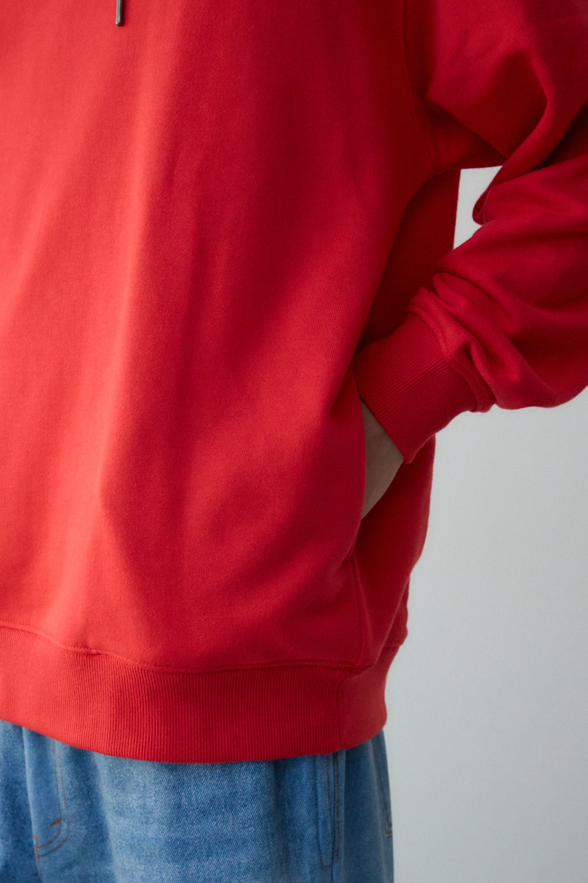 相良刺繍スウェットパーカー RED FREE