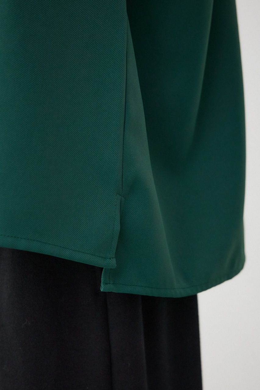 ツイルスタンドハーフジッププルオーバー D/GRN FREE