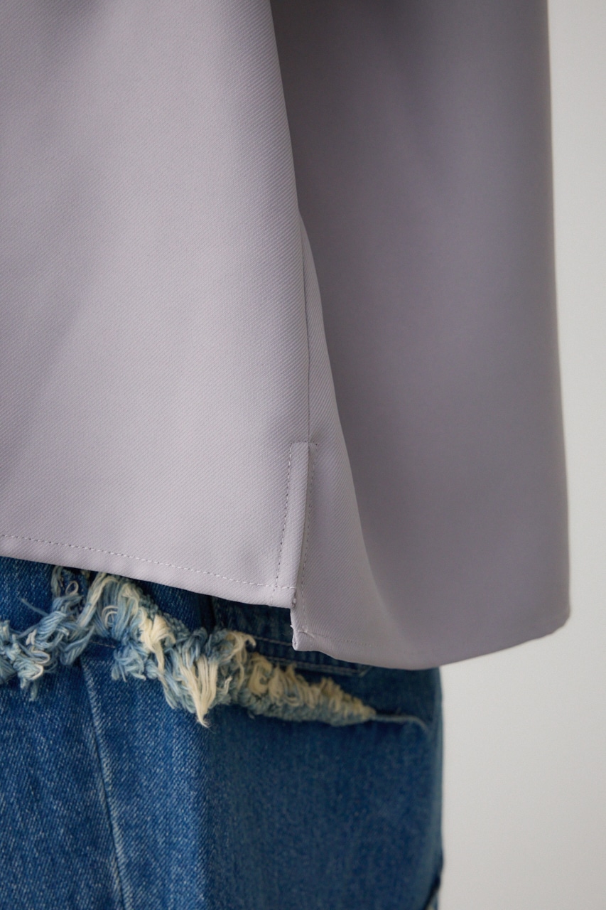 ツイルスタンドハーフジッププルオーバー GRY FREE