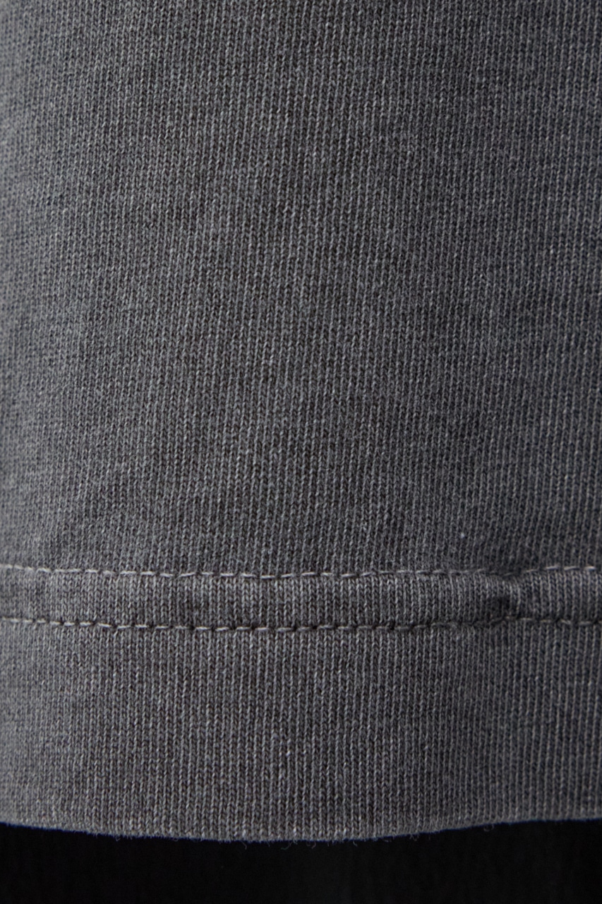 ピグメントサイドスリットTEE BLK M