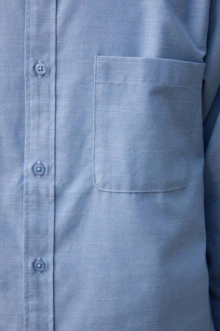 テックリネン7分袖シャツ BLU L