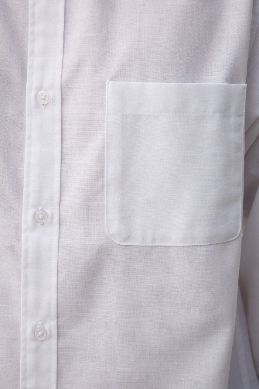 テックリネン7分袖シャツ WHT M