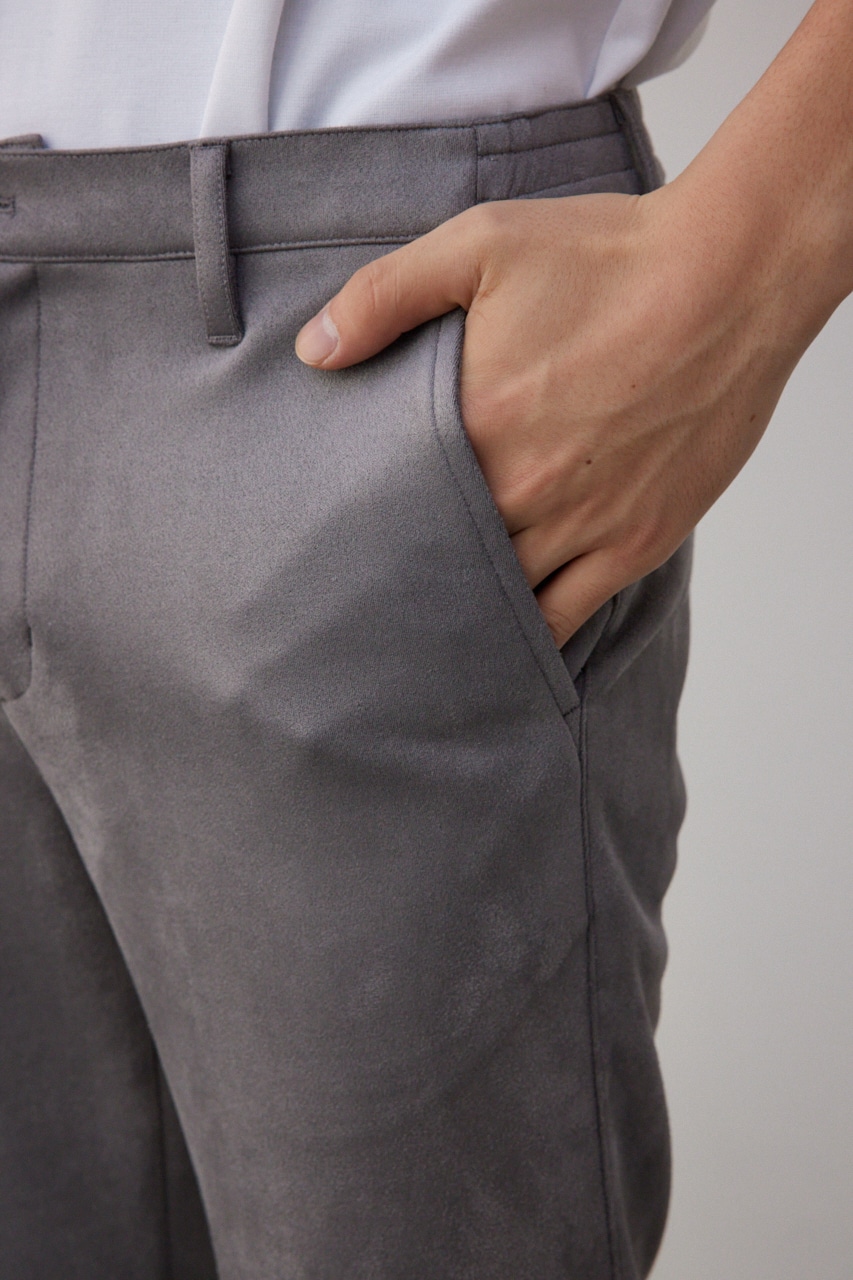 プリマベーラフェイクスウェードパンツ GRY M