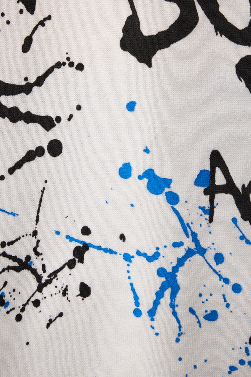 ペイントグラフィックニットトップス WHT FREE