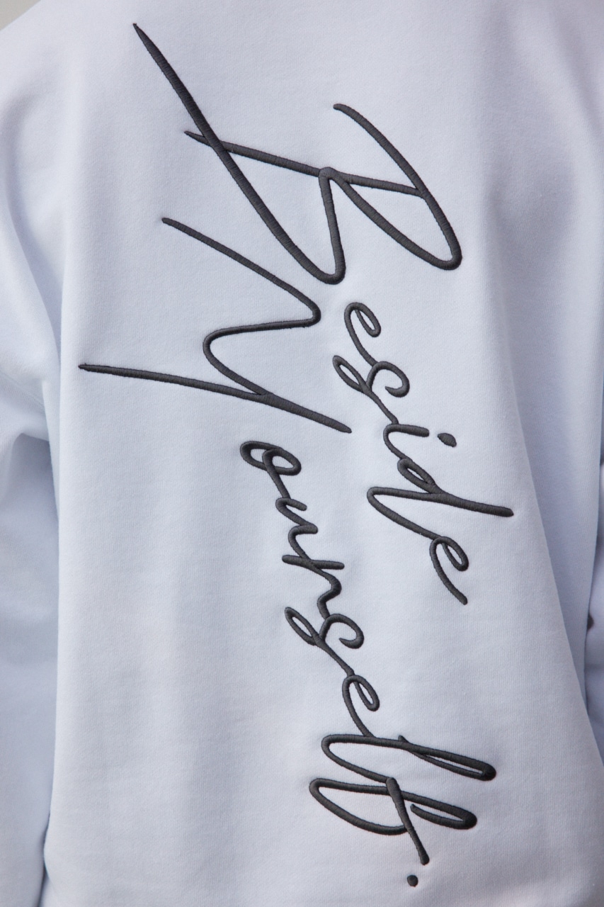 3D刺繍バックグラフィックスウェット WHT FREE