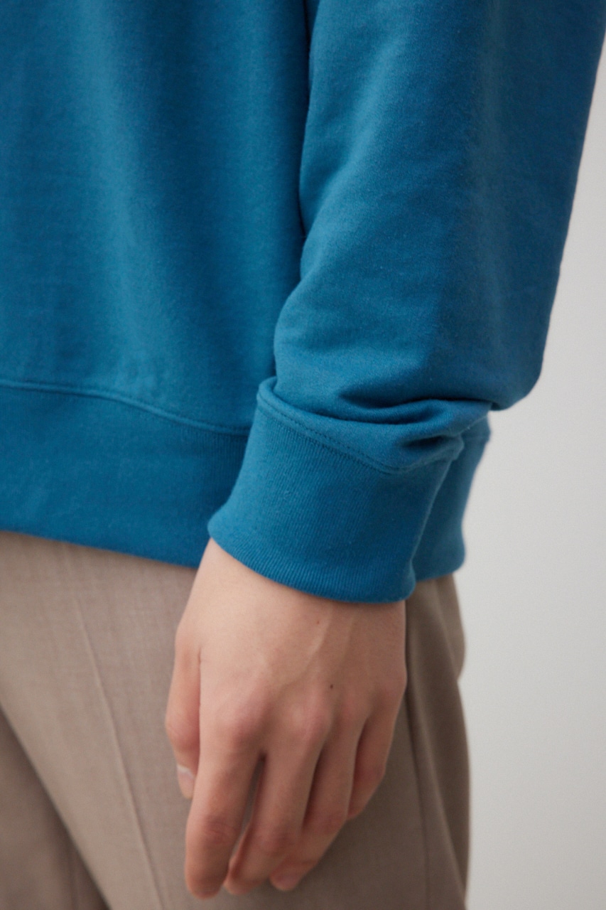 バックサガラ刺繍ロンT BLU FREE