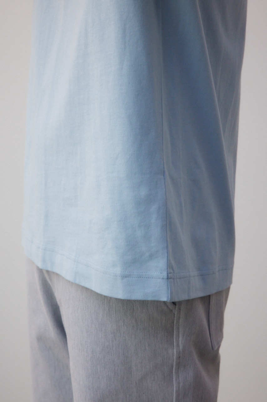 フロントロゴベーシックプリントTEE L/BLU L