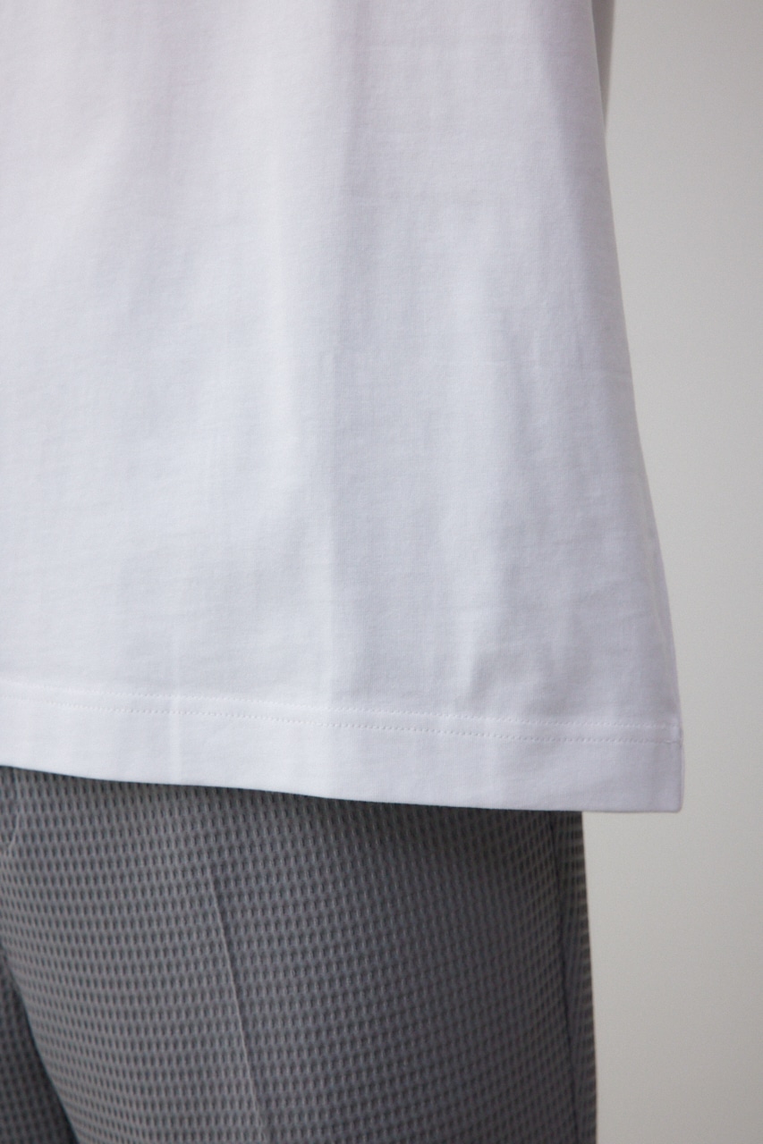 フロントロゴベーシックプリントTEE WHT L