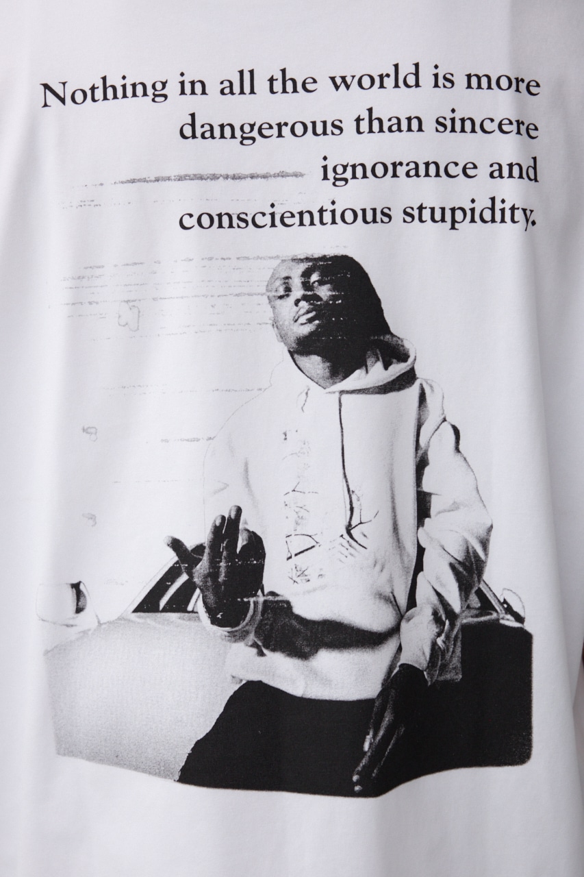 ツーフィンガーフォトTEE WHT FREE