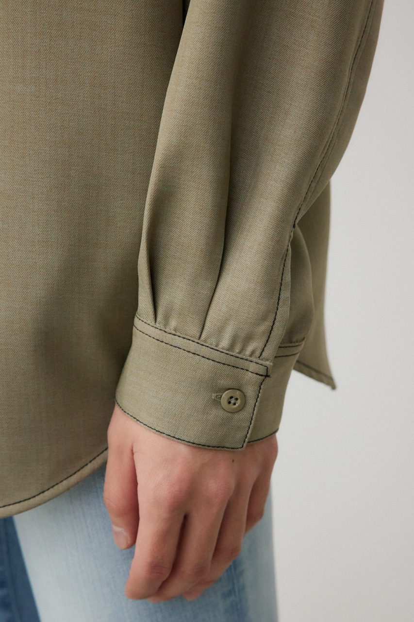 アウトステッチCPOシャツ KHA FREE