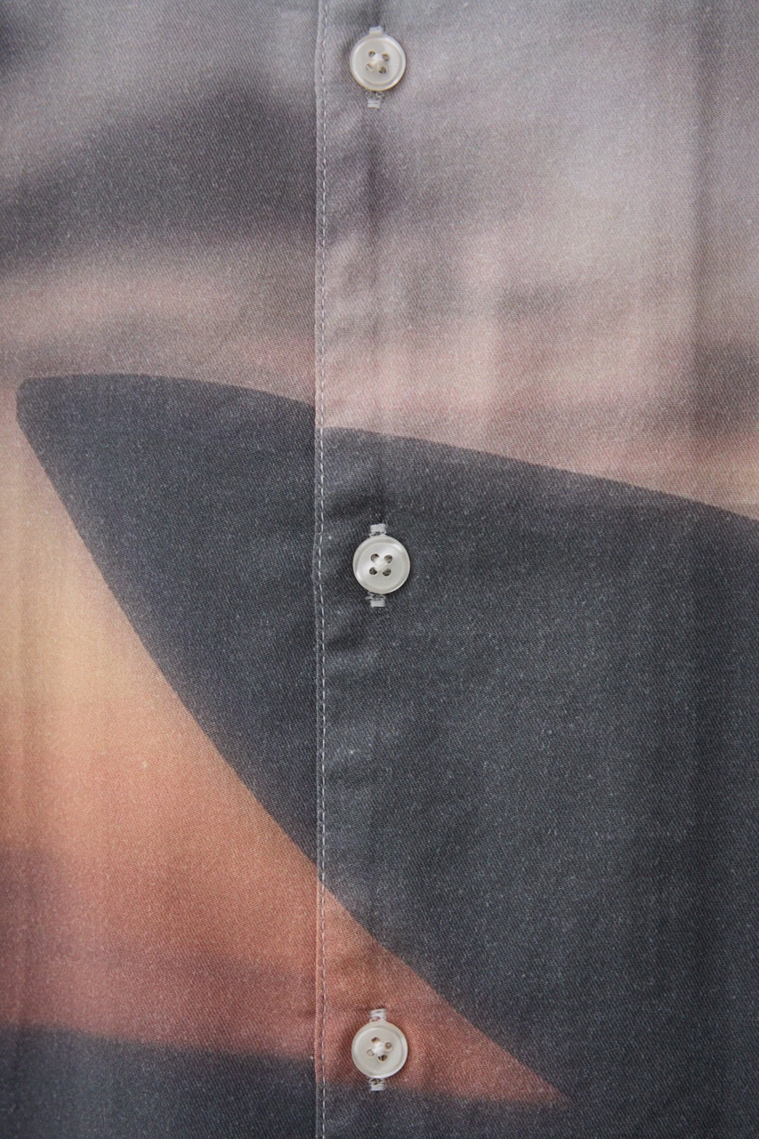 ビンテージ風サーフフォトシャツ 柄WHT FREE