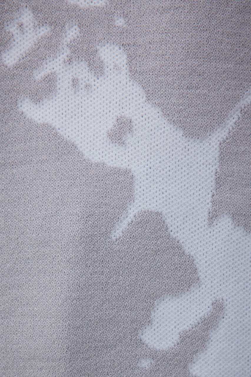 総柄半袖ニットトップス 柄GRY FREE