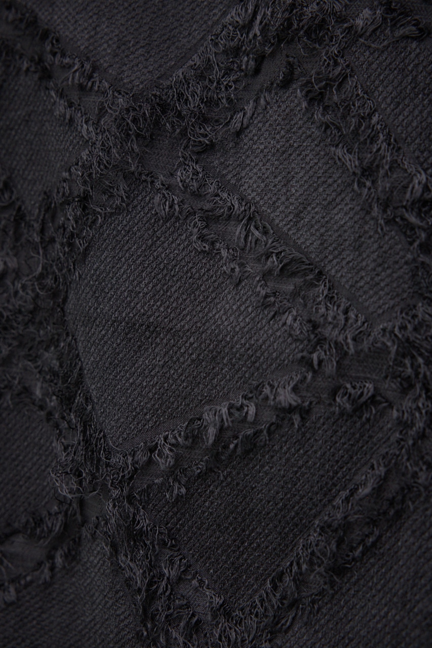 カットジャガードトッパージレ 柄BLK FREE