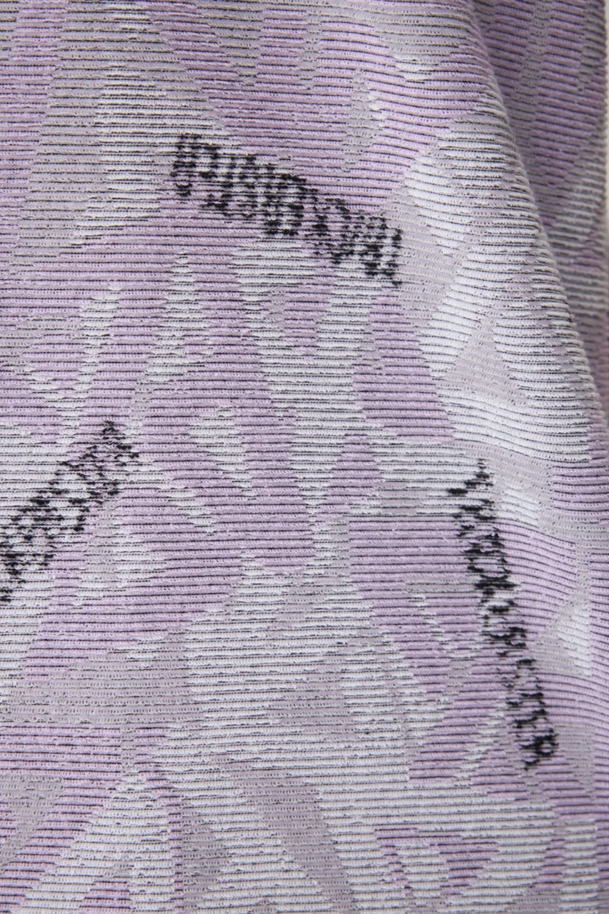 総柄パイルビッグTシャツ 柄PUR FREE