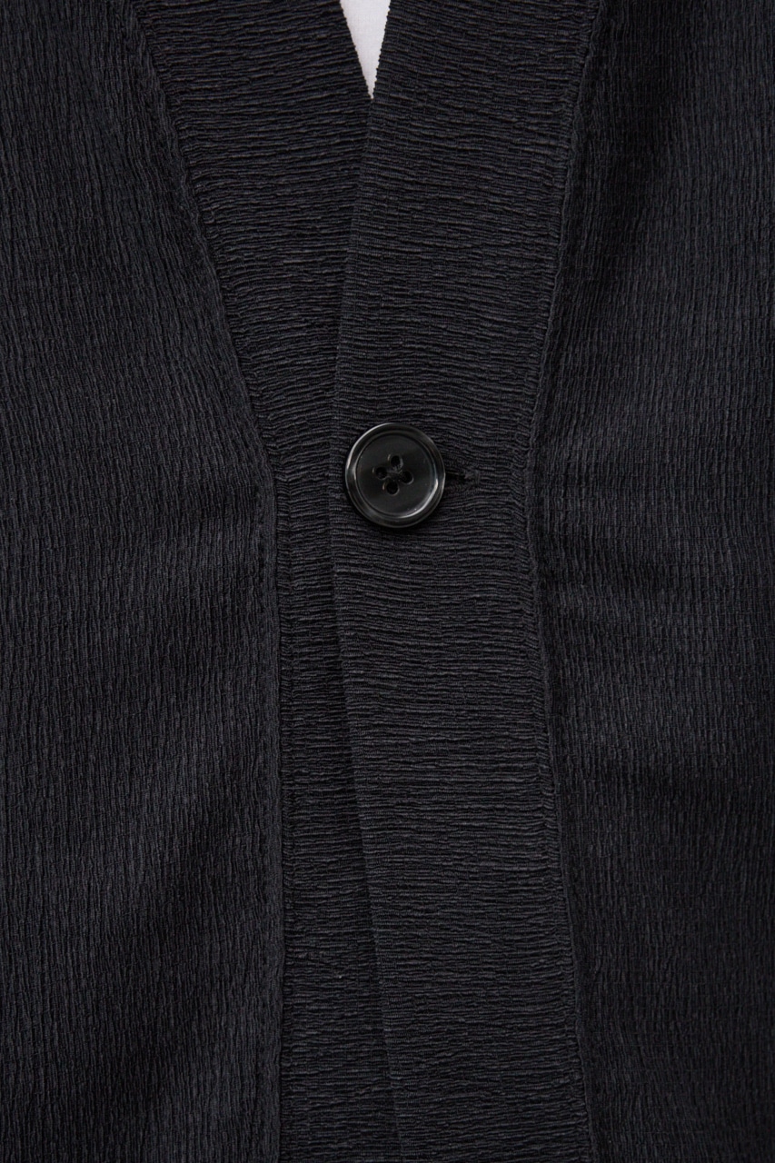 楊柳1ボタンカーディガン BLK L
