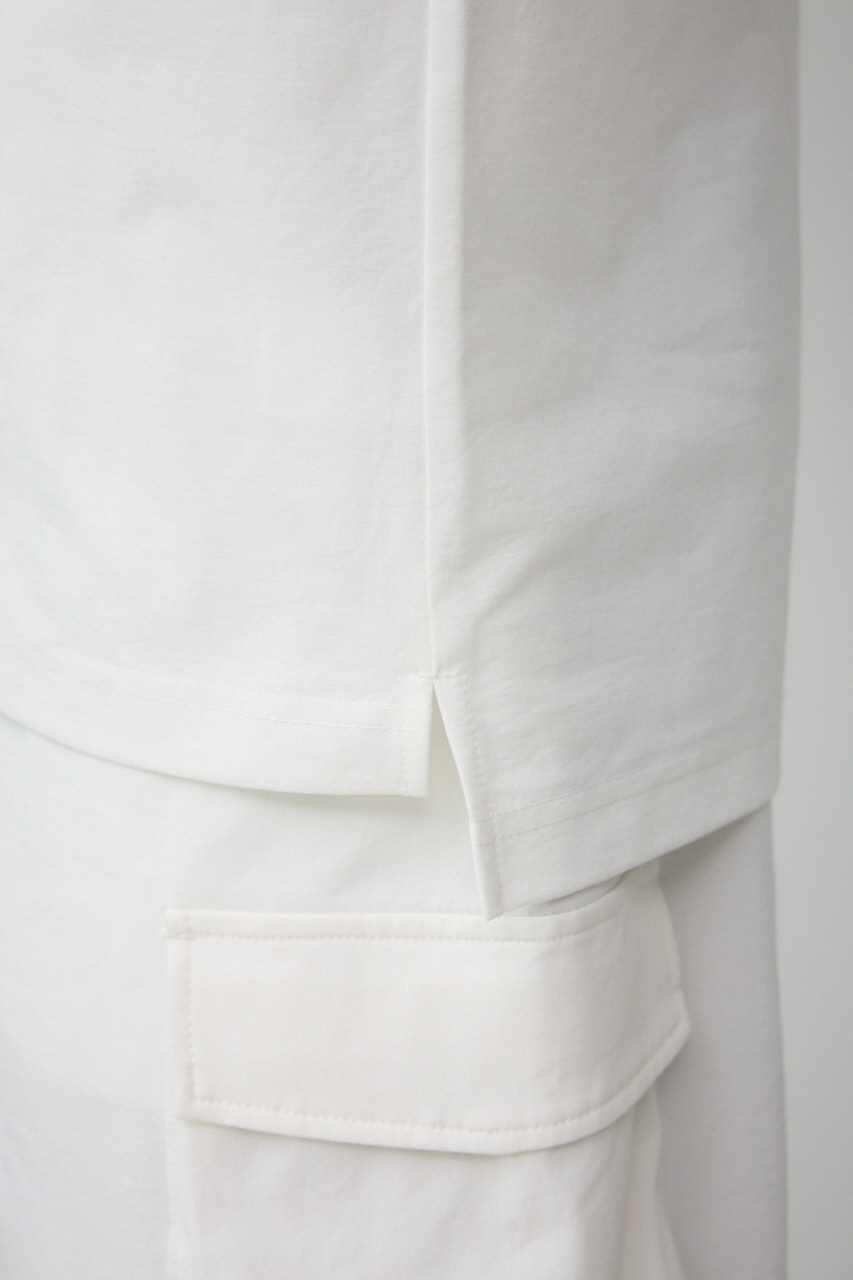 ストレッチスラブ天竺ビッグポケT WHT FREE