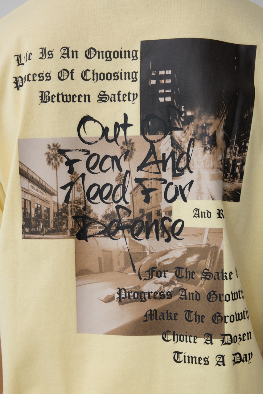 スリーフォトバックTEE L/YEL M