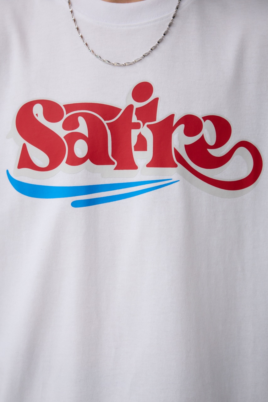 SatireグラフィックTEE WHT FREE