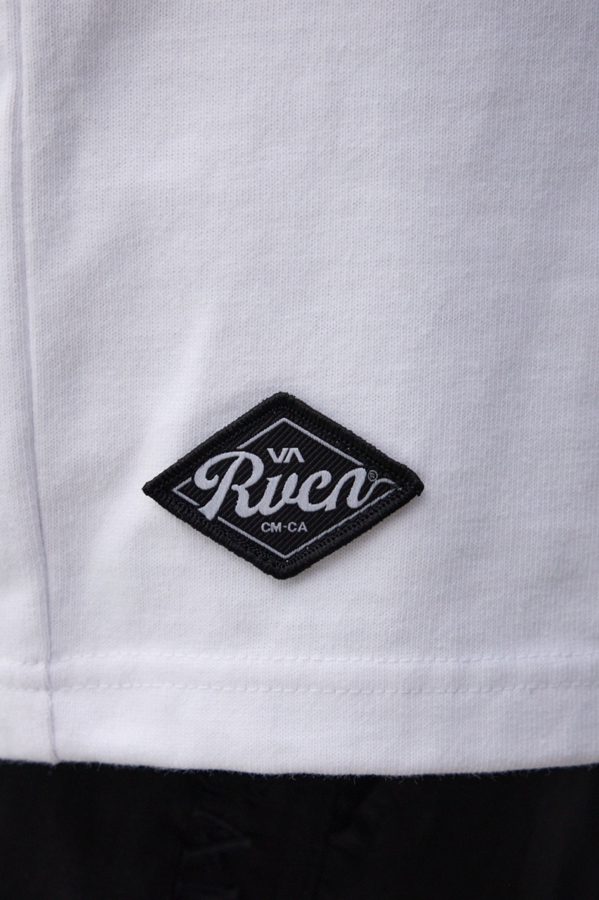 RVCA×AZUL サークルロゴTシャツ WHT FREE