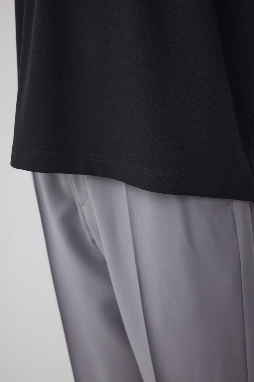 異素材スウィッチングラフィックTEE 柄BLK M