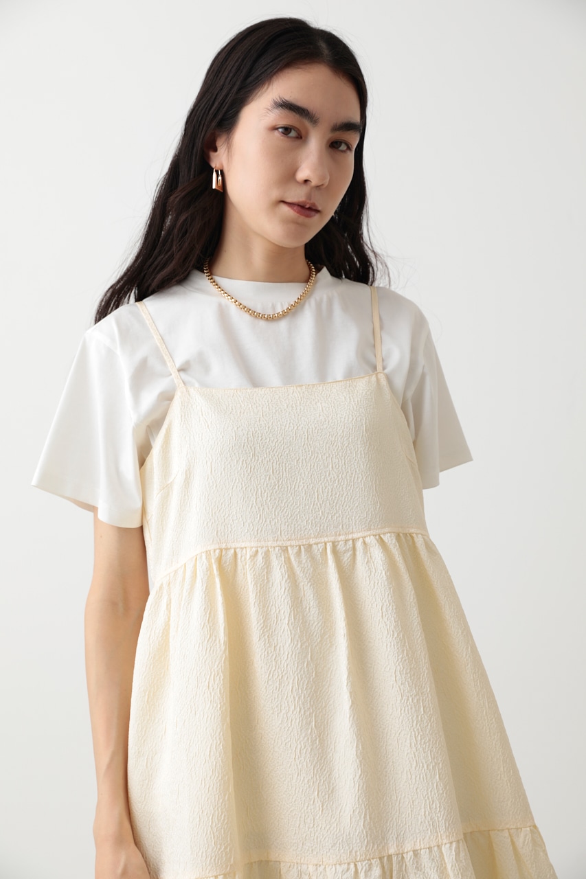 ◉新品◉COEL コエル ふくれジャガードジップワンピース 38ブラック 黒