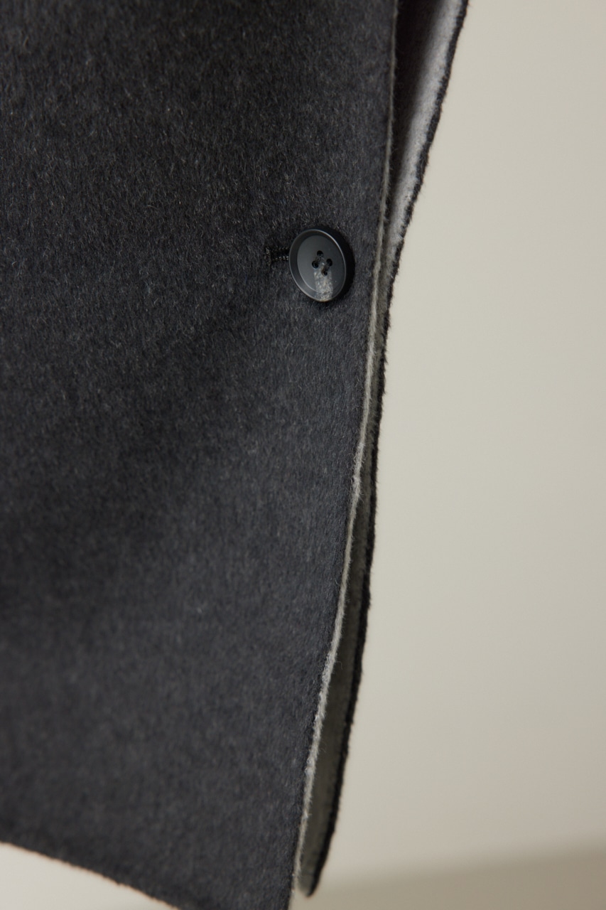 スタンドネックポンチョ GRY FREE