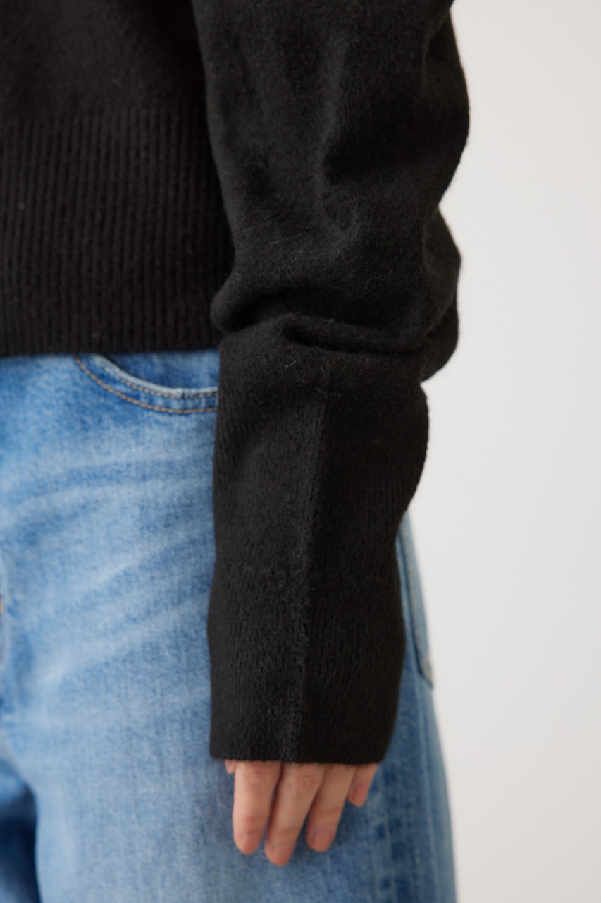 タックスリーブニット BLK FREE