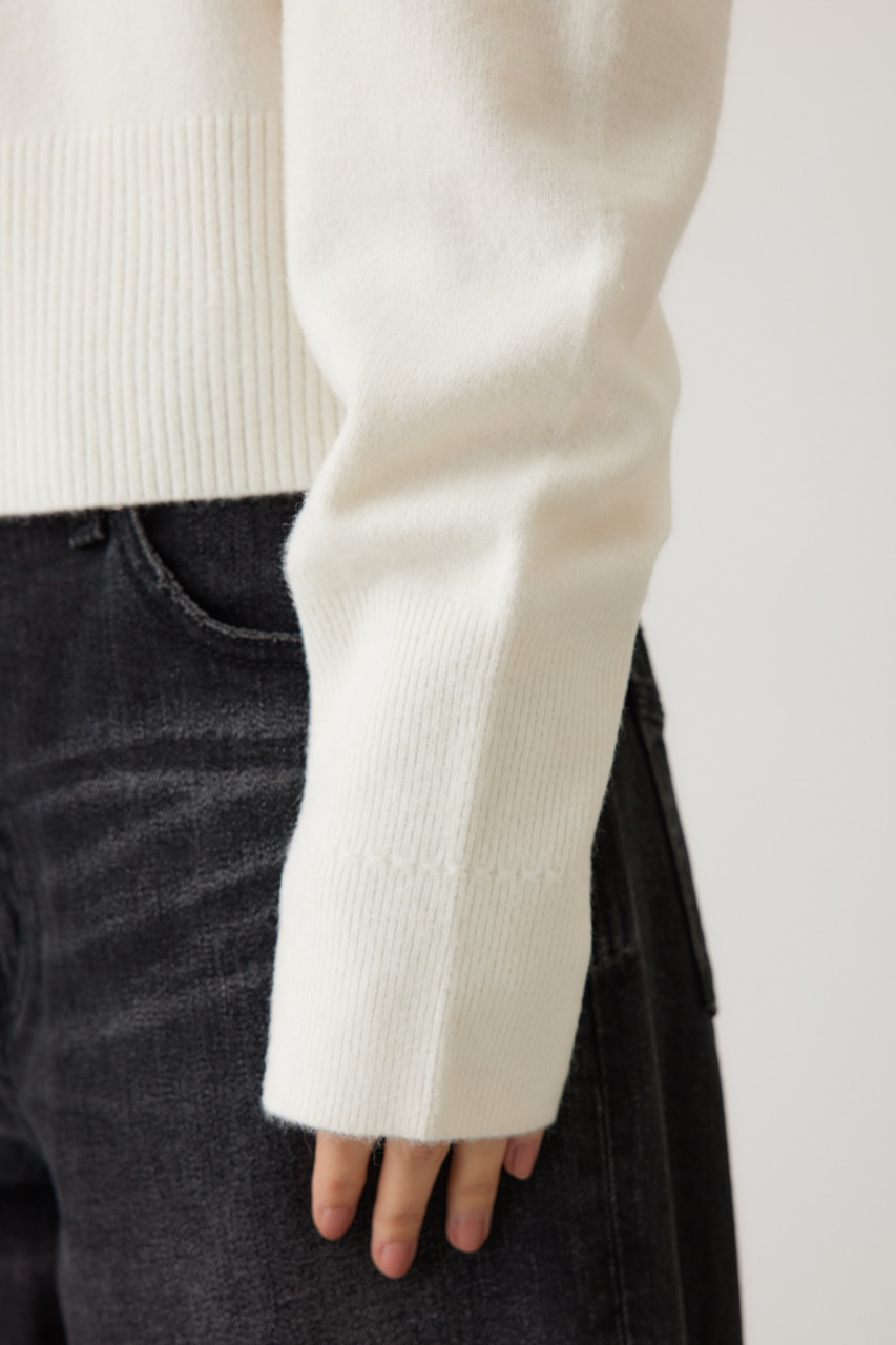 タックスリーブニット O/WHT FREE