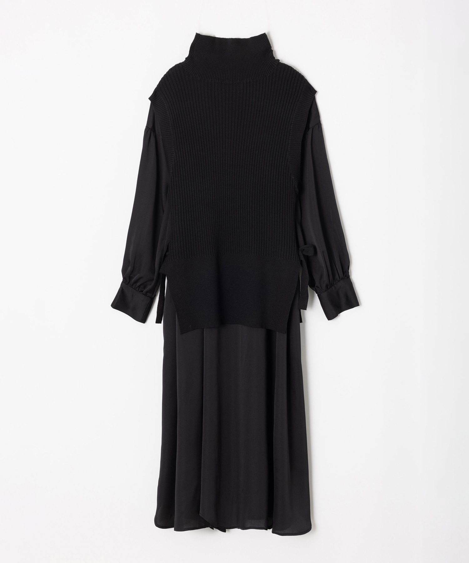 AZUL BY MOUSSY | 【MIEL CRISHUNANT】ニットベスト＋シャツワンピース  