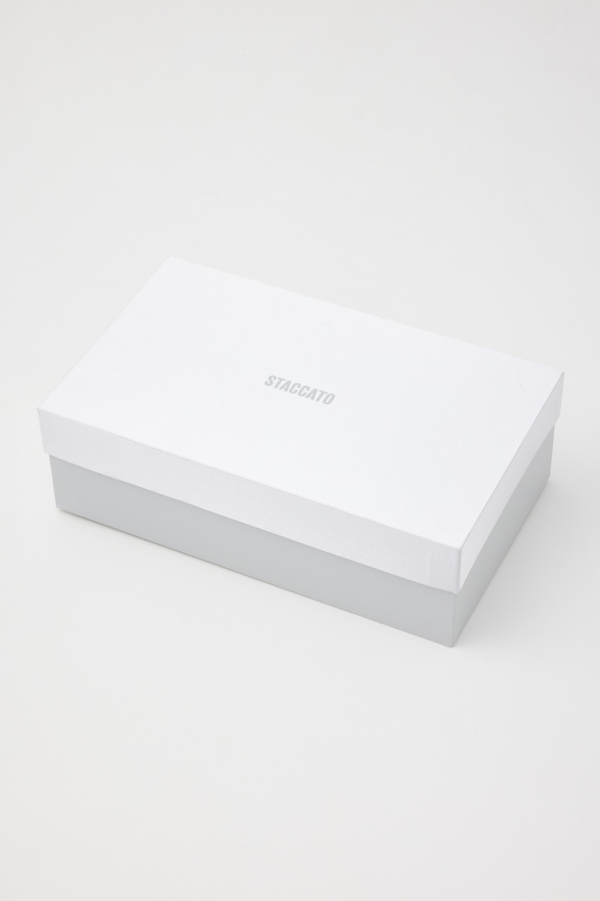 Vカットクイーンパンプス 柄BLK 22.5cm