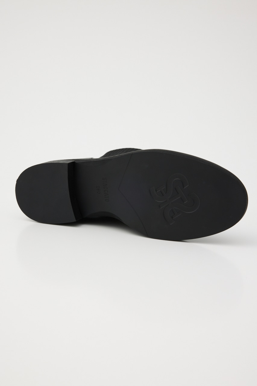 クラウスルリブニットコンビブーツ BLK 24.5cm