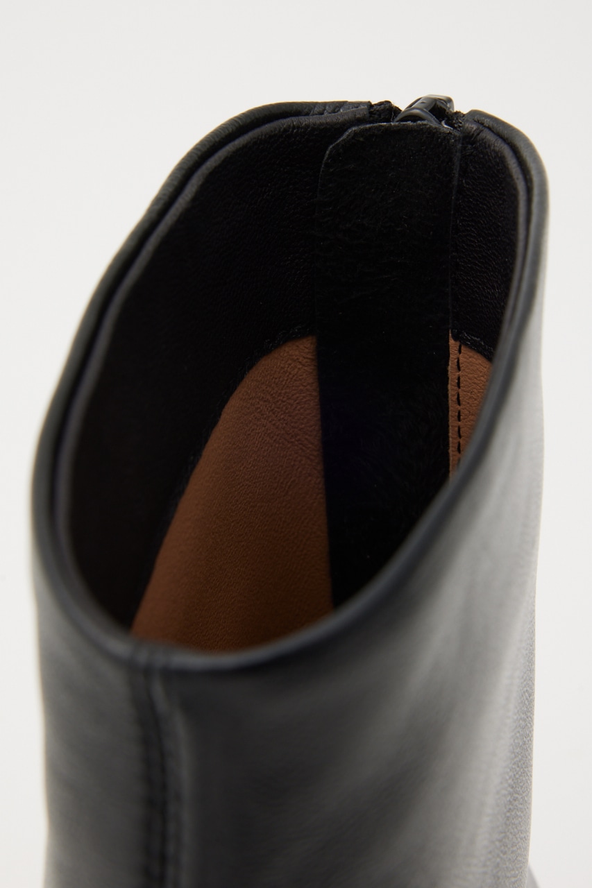 シエルマーブルヒールブーツ BLK 25.0cm