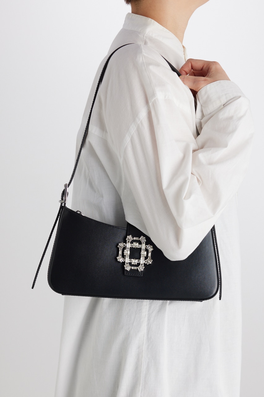 クリスタルハンドバッグ BLK FREE