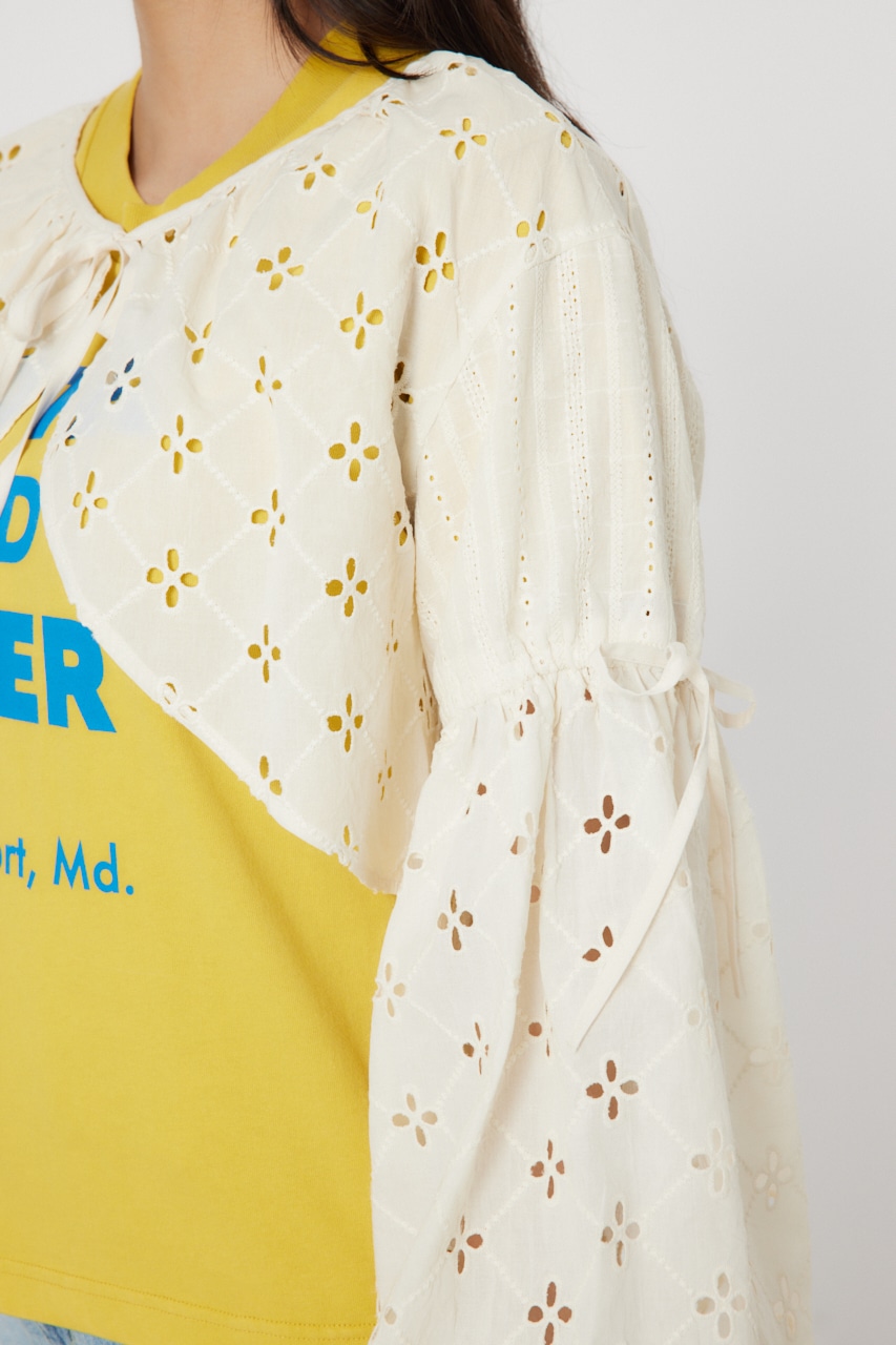 カットワークレースボレロ 2 IVOY FREE