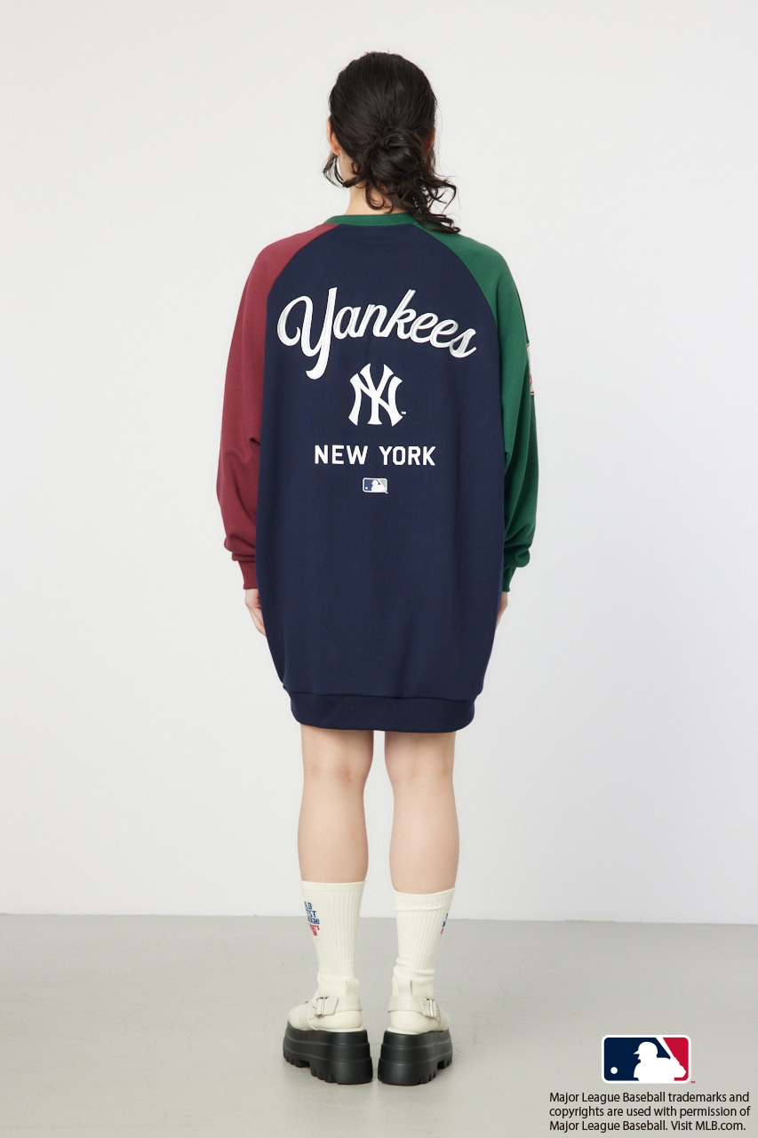 MLBラグランスウェットワンピース NVY FREE