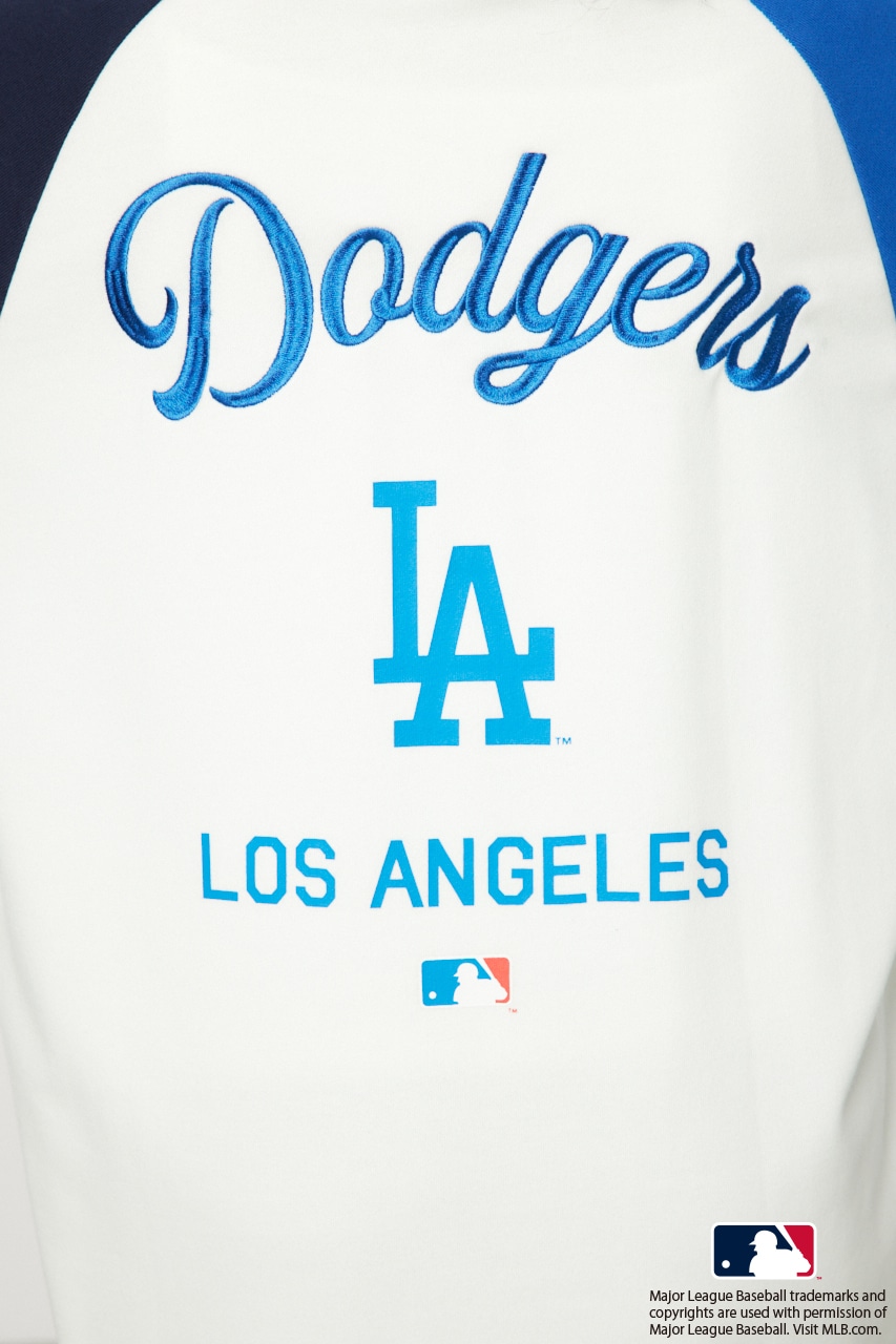 MLBラグランスウェットワンピース O/WHT FREE