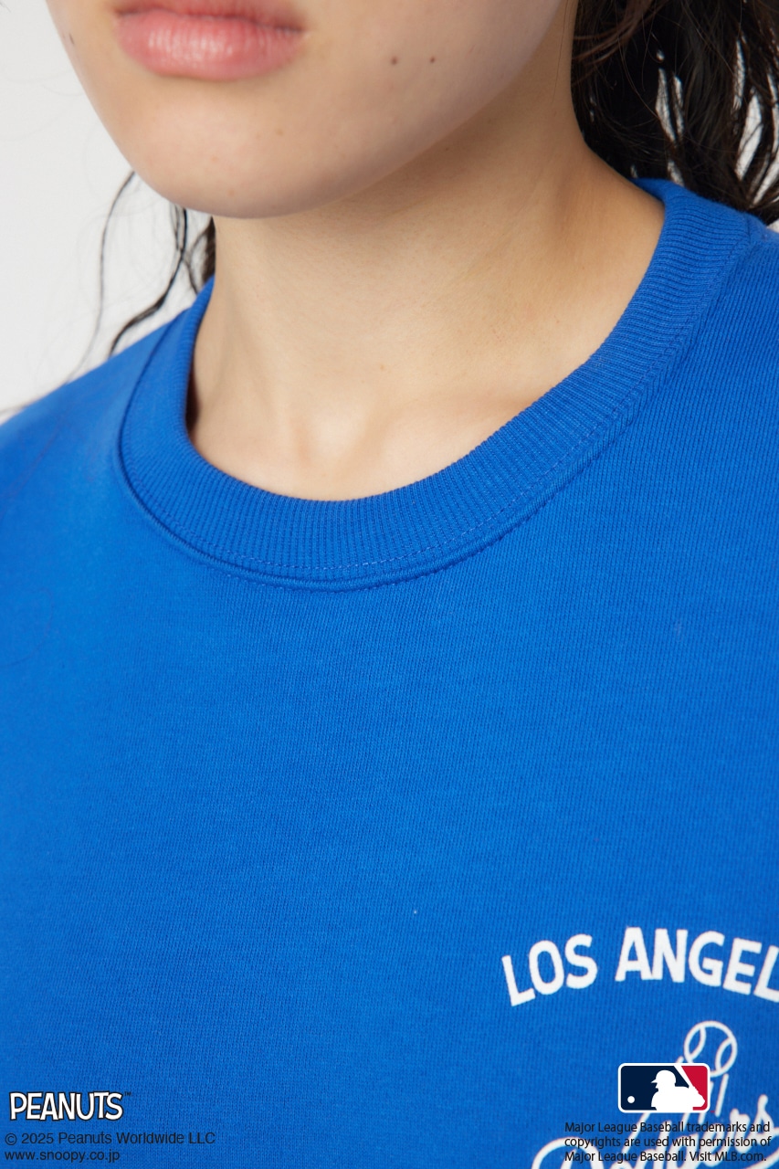 【UNISEX】MLBxPEANUTSスウェットトップス BLU L