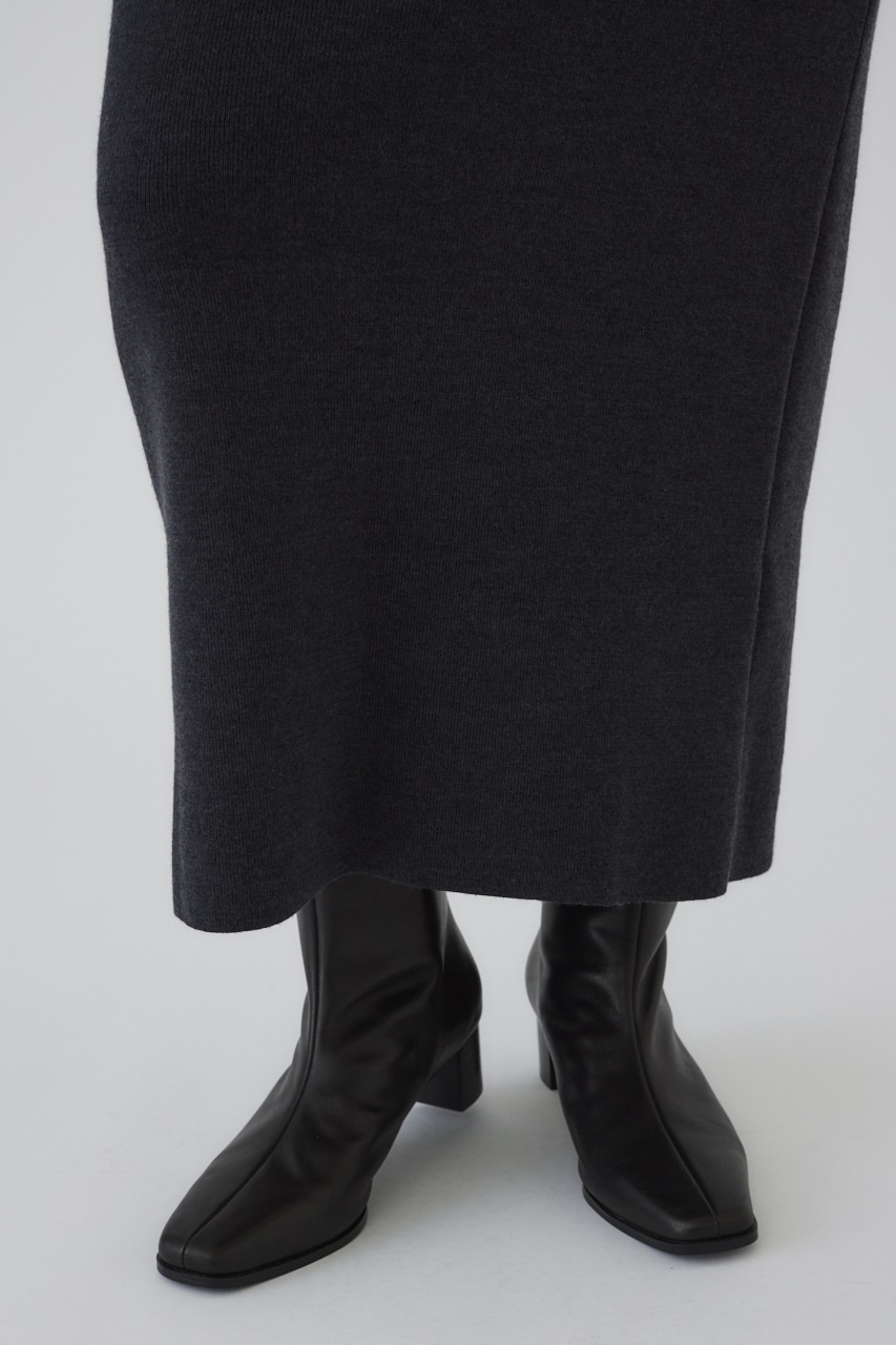 4type basic knit SK C.GRY 36