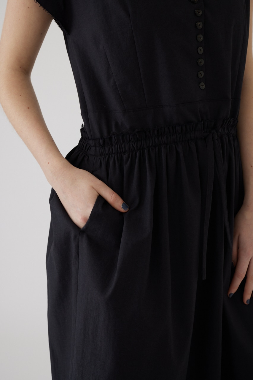 Waist narrow long dress BLK 36