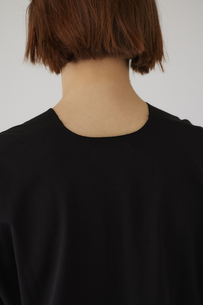 Oversized round T/SH BLK FREE