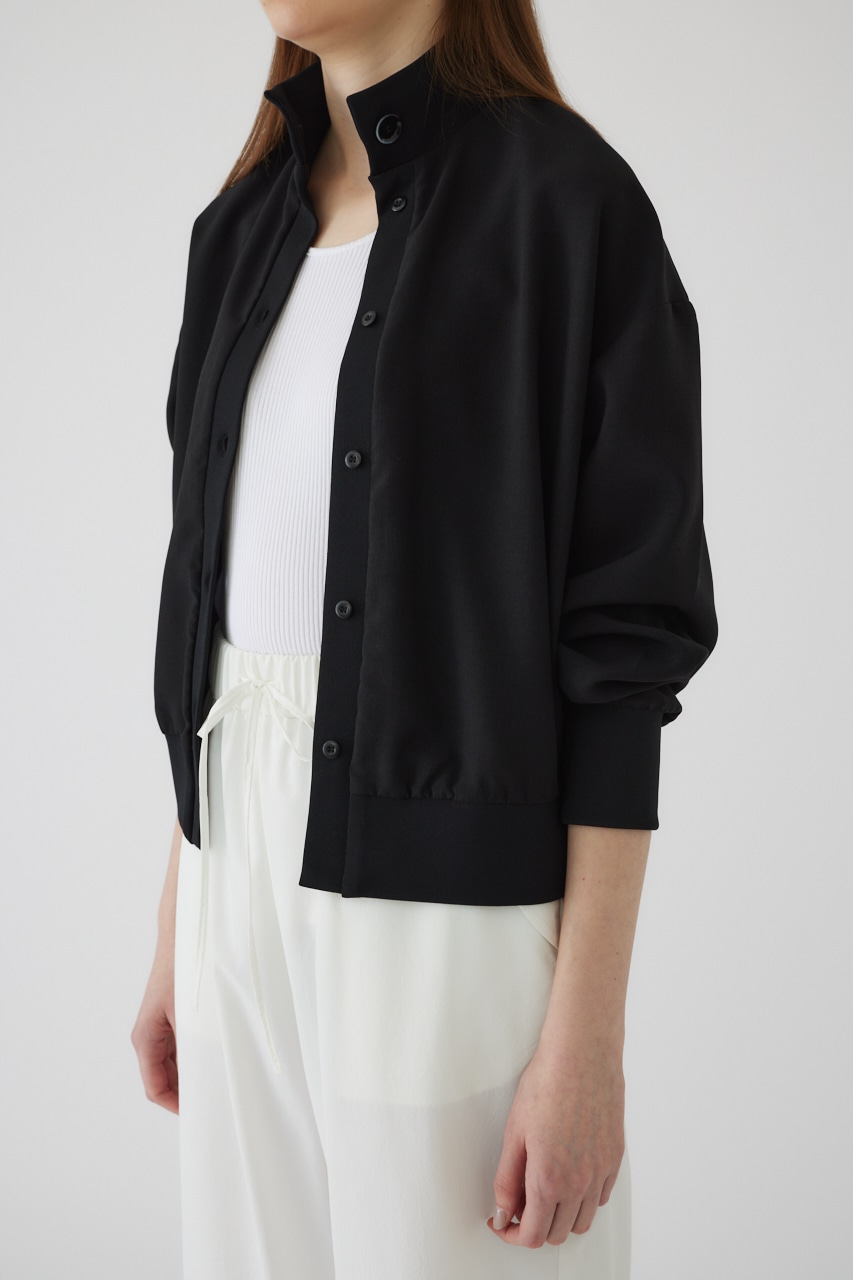 Similar color light blouson BLK FREE