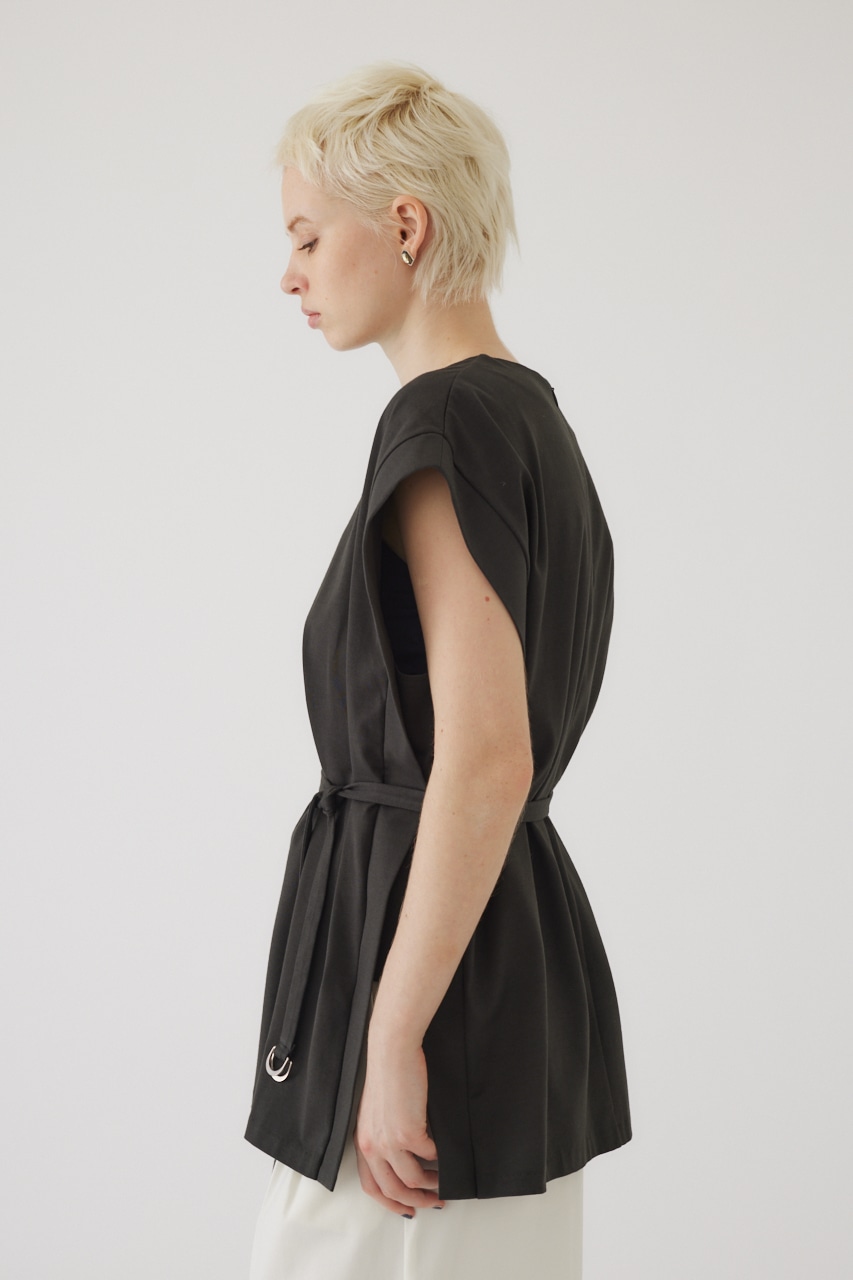 2way style big cut tops D/GRY FREE