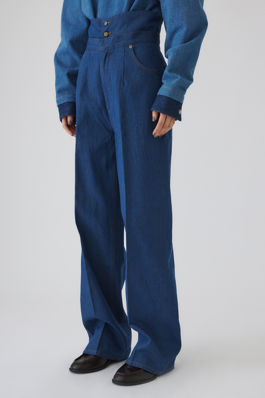 【LIMITED SALE】Corset denim PT BLU 38