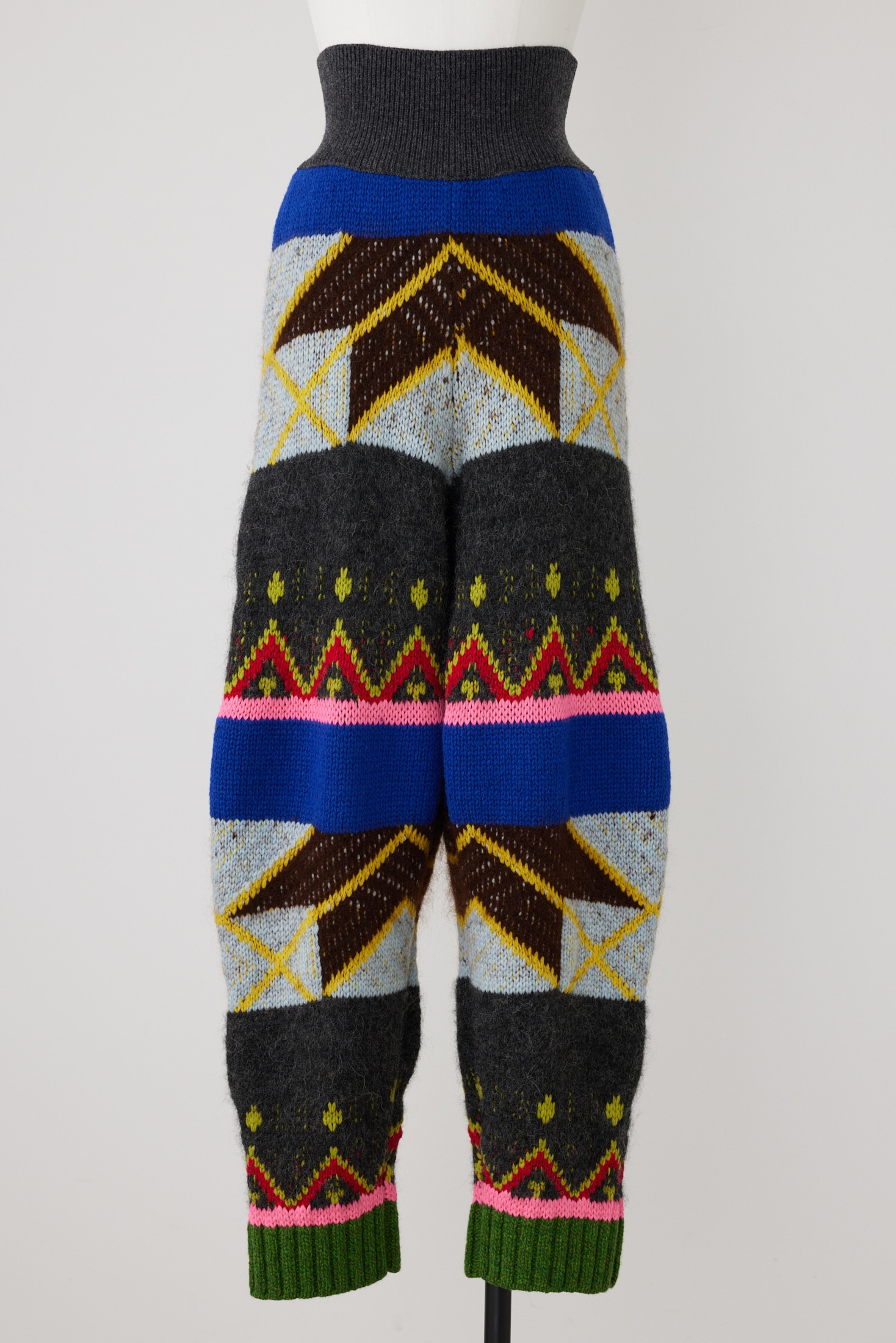 native jacquard pants