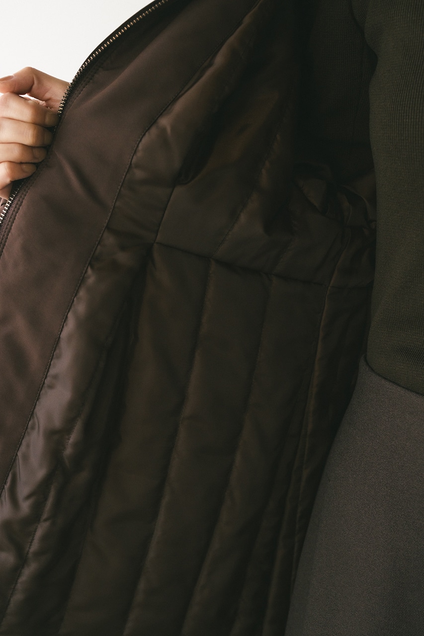 パッファーフレアジャケット BRN S