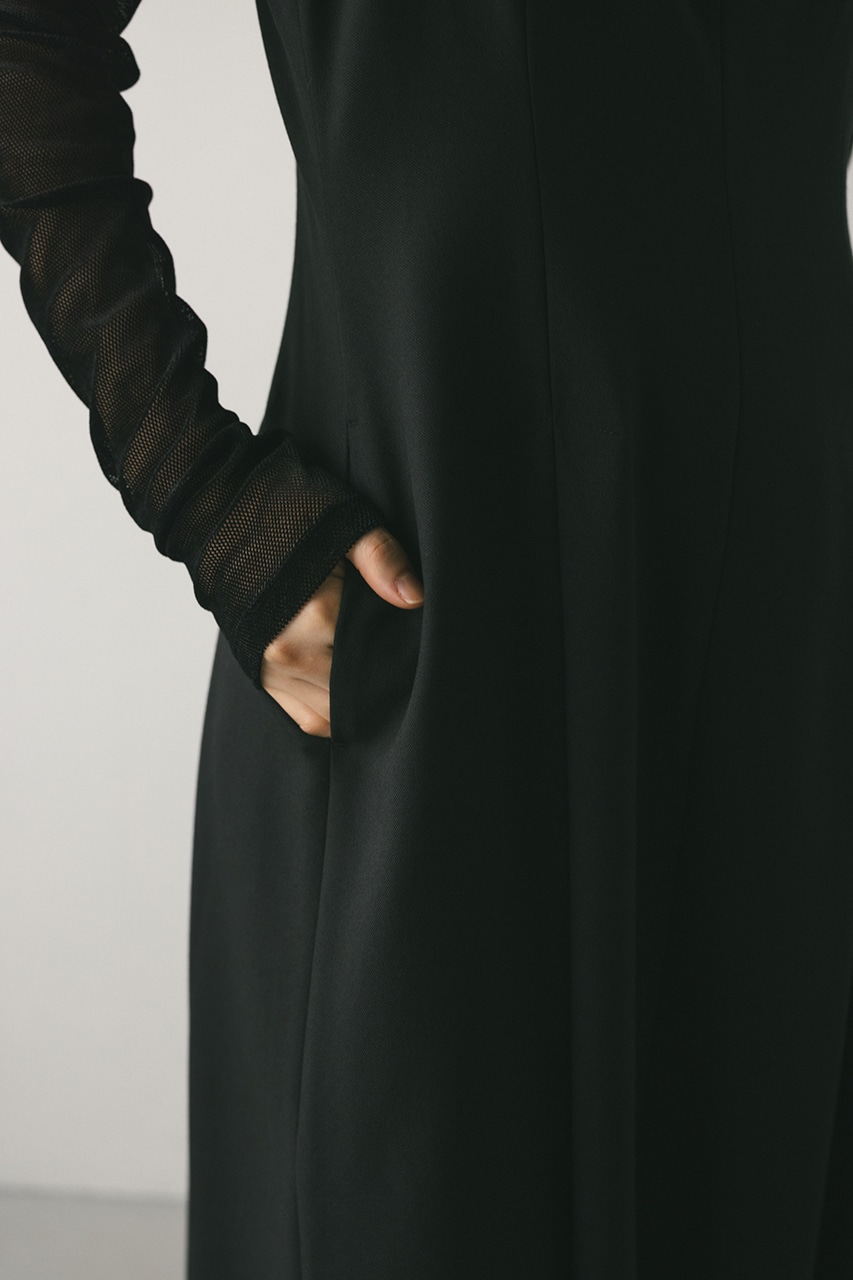 2ピースショートジャケットワンピース BLK S