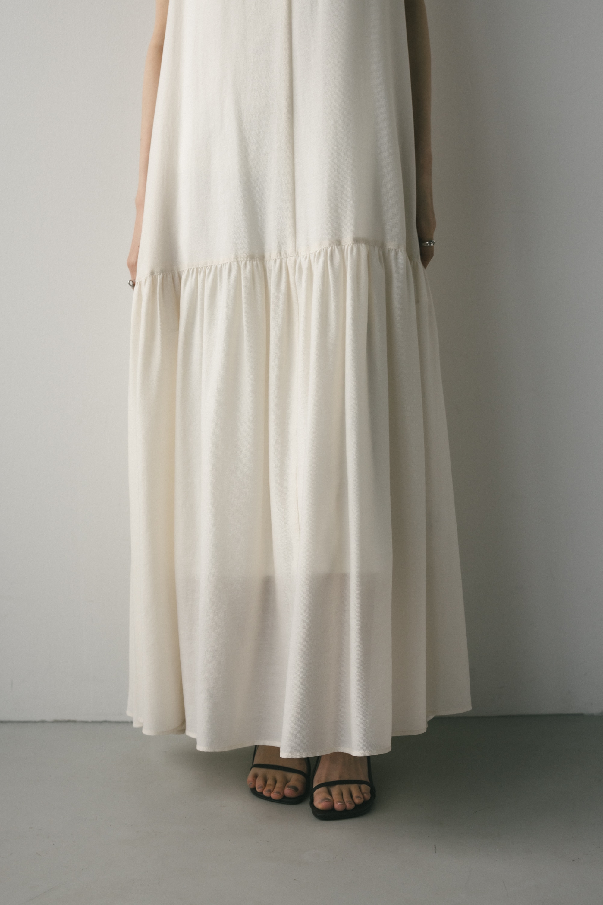 ティアードフレアワンピース IVOY M