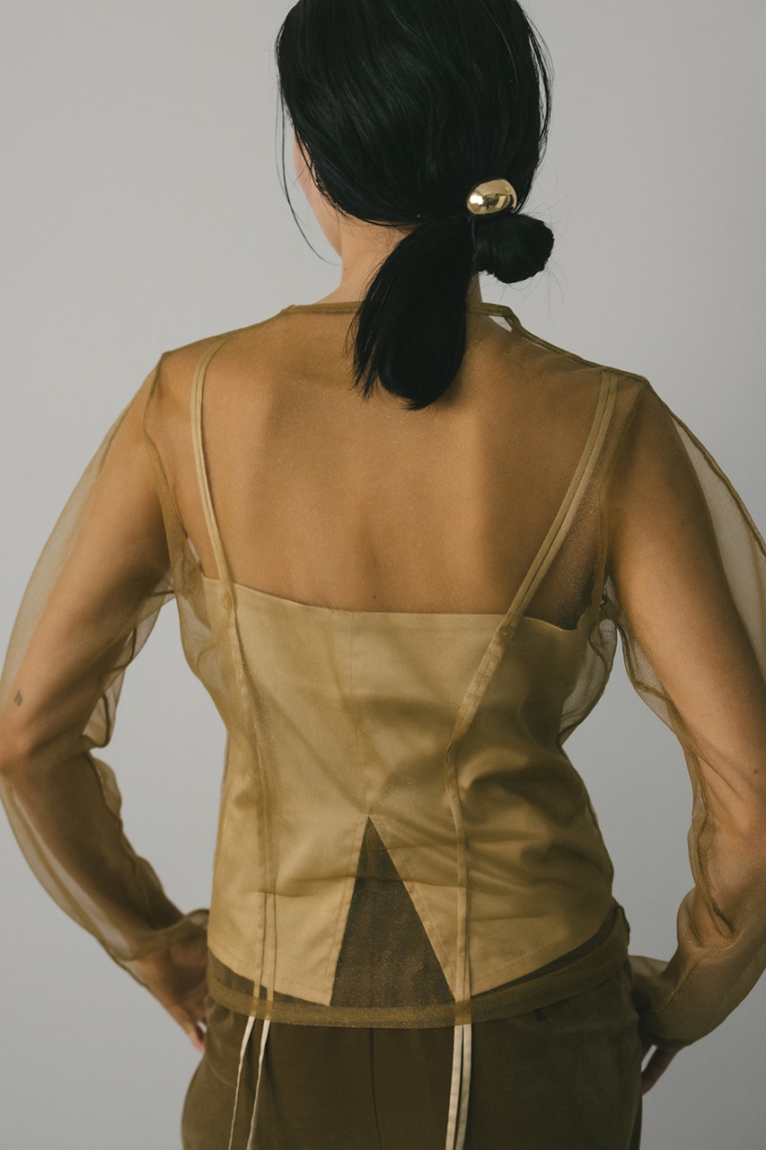 キャミレイヤードグロストップ GLD FREE